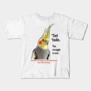 Cockatiel 2 - black type Kids T-Shirt